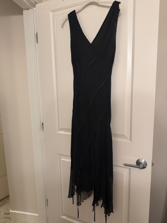 Robbie Bee Dresses & Skirts - Vintage Y2K Black Silk Slip Dress – 100% Silk, Size 10